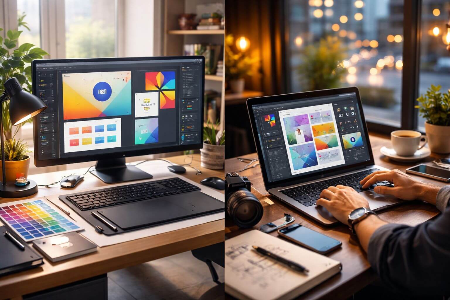 הטעות שמתחילים עושים בבחירת מחשב לעיצוב גרפי —ואיך לבחור נכון ולהתקדם לתיק עבודות מקצועי