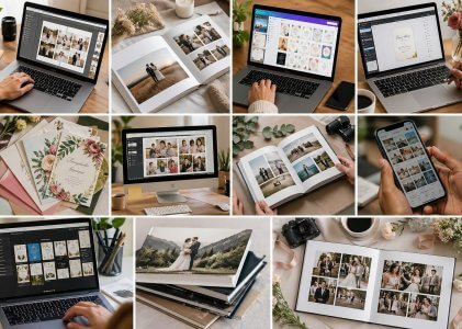 תוכנות חינם להכנת אלבומים דיגיטליים, הזמנות לחתונה וכלי AI לשנת 2026