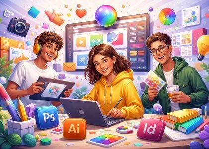 פוטושופ או אילוסטרייטור או אינדיזיין? כך תדע בדיוק באיזו תוכנה להשתמש בכל פרויקט בעיצוב גרפי