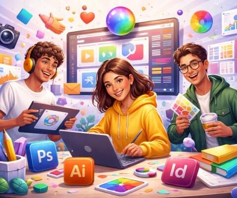 פוטושופ או אילוסטרייטור או אינדיזיין? כך תדע בדיוק באיזו תוכנה להשתמש בכל פרויקט בעיצוב גרפי