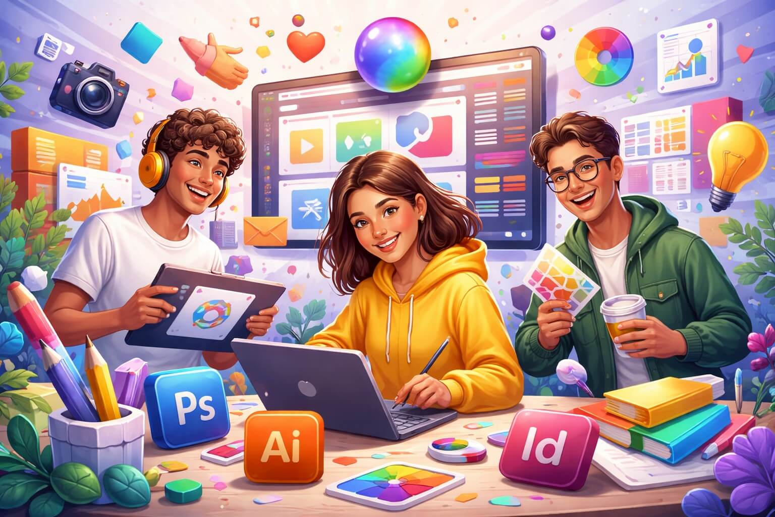 פוטושופ או אילוסטרייטור או אינדיזיין? כך תדע בדיוק באיזו תוכנה להשתמש בכל פרויקט בעיצוב גרפי